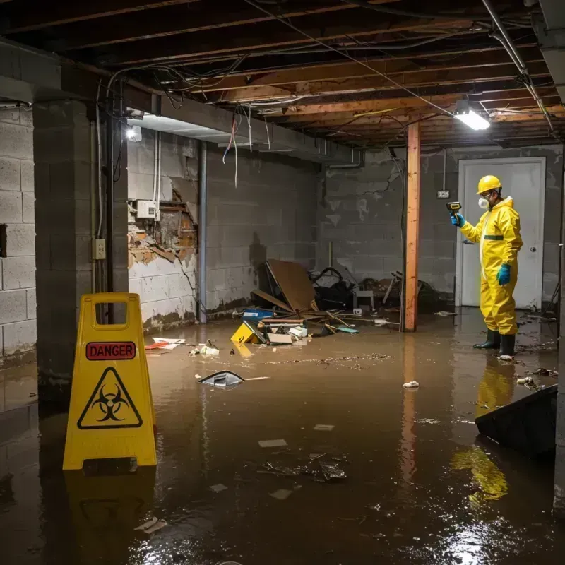 Flooded Basement Electrical Hazard in Pasadena, TX Property